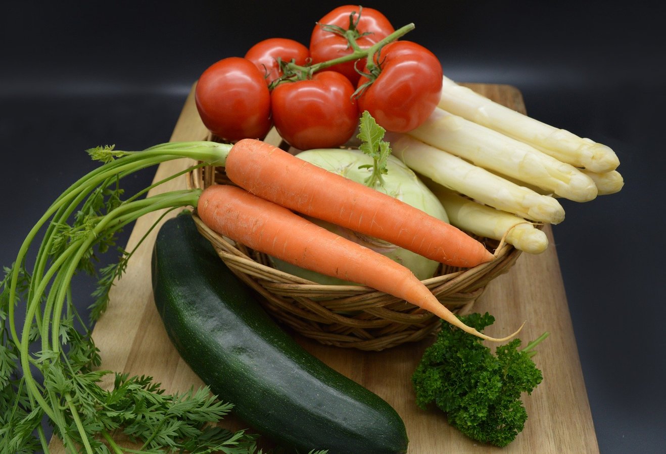 Selection of fresh vegetables